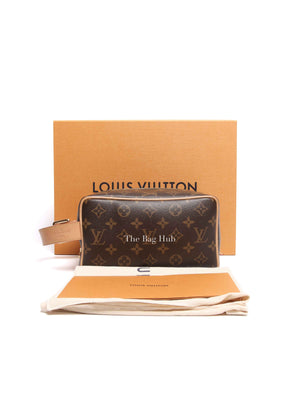 Louis Vuitton Brown Monogram Canvas Locker Dopp Kit