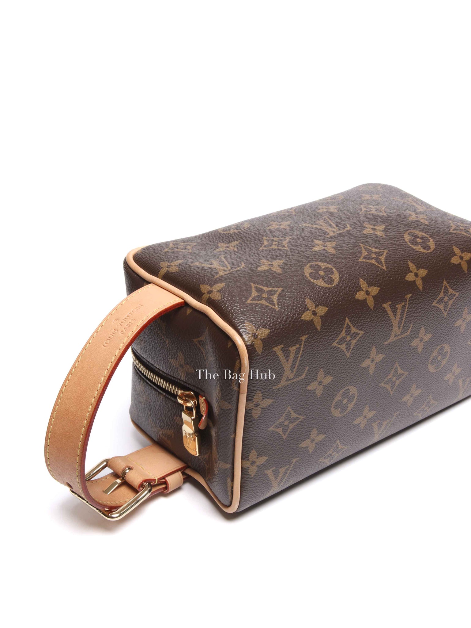 Louis Vuitton Brown Monogram Canvas Locker Dopp Kit
