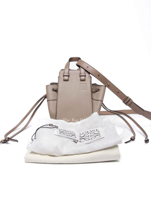 Loewe Sand Grained Leather Hammock Drawstring Mini Bag