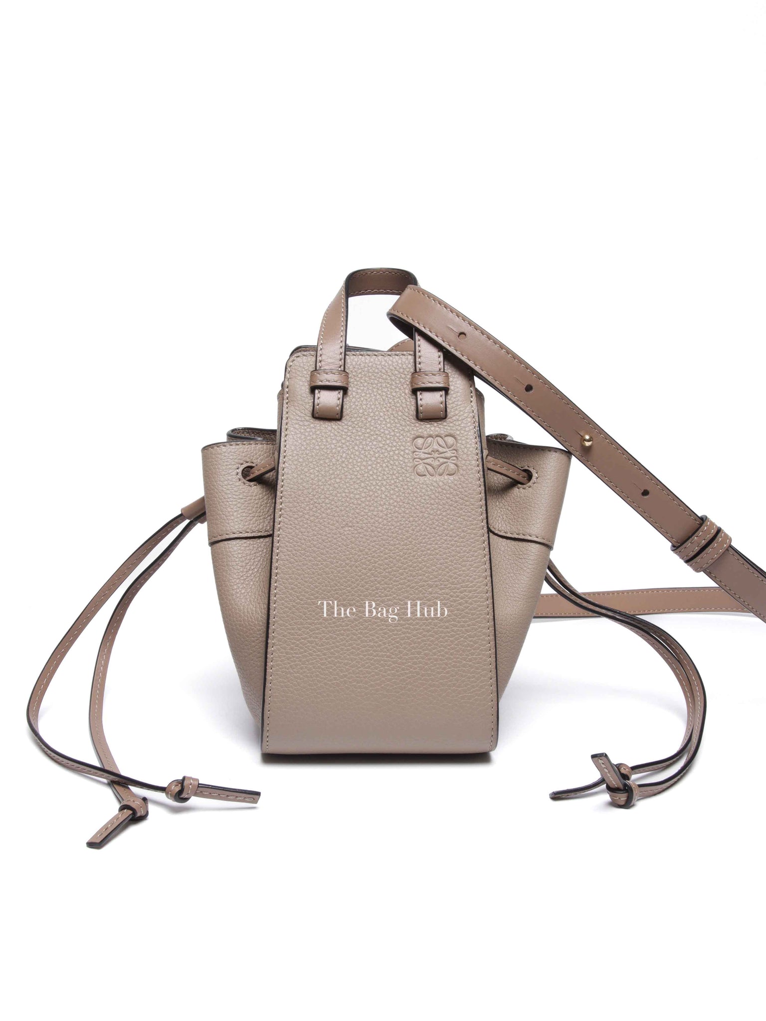 Loewe Sand Grained Leather Hammock Drawstring Mini Bag