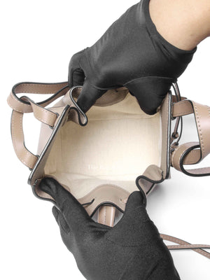 Loewe Sand Grained Leather Hammock Drawstring Mini Bag