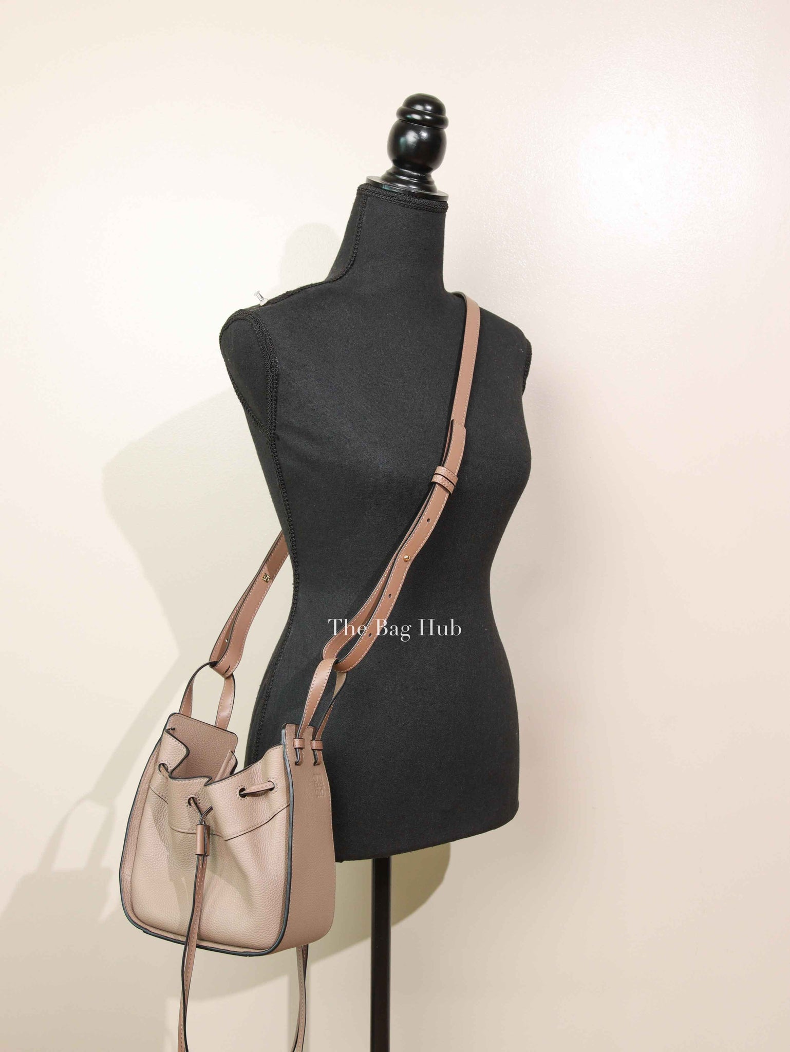 Loewe Sand Grained Leather Hammock Drawstring Mini Bag