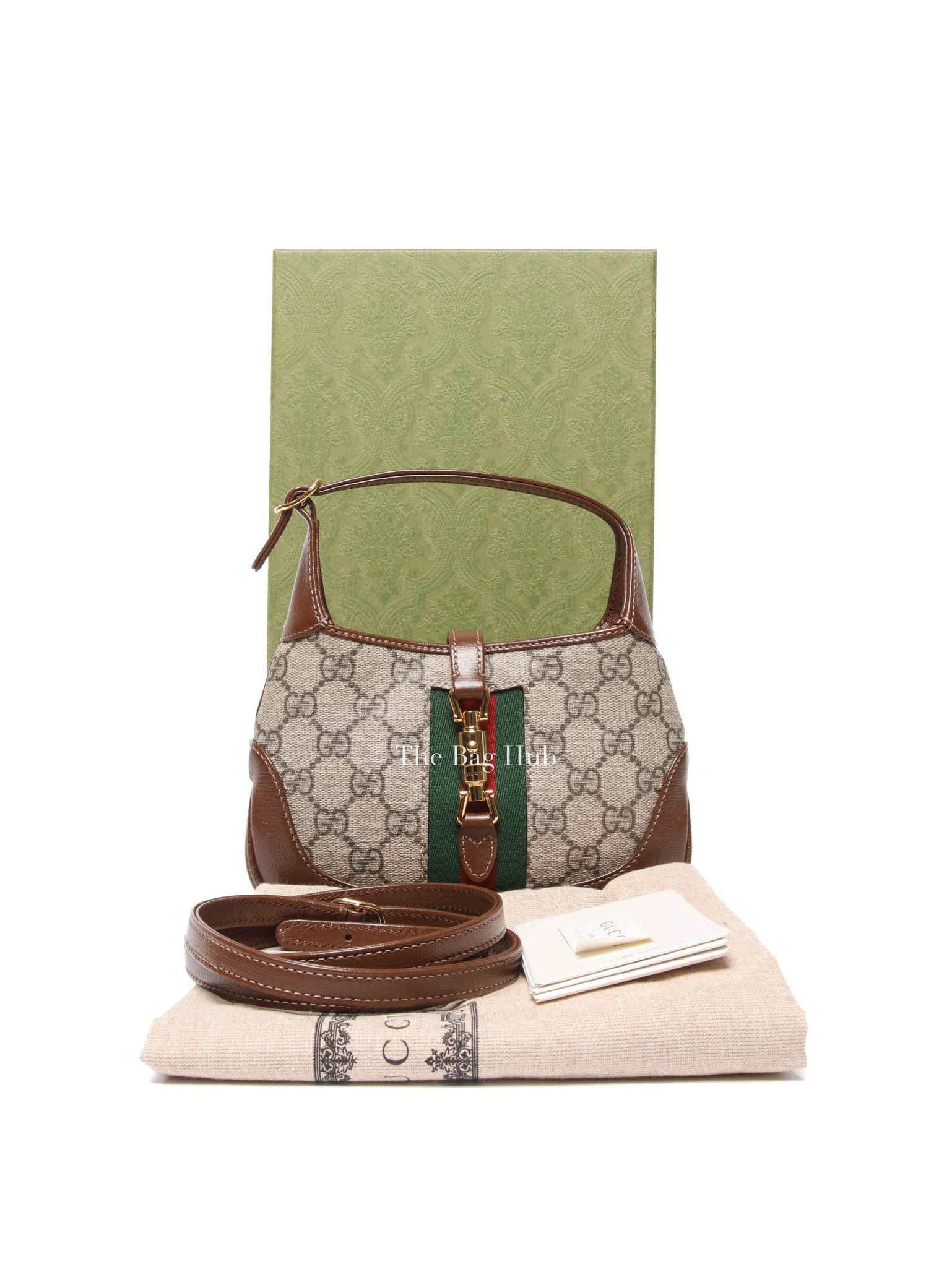 Gucci Brown GG Supreme Canvas Jackie 1961 Mini Bag