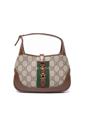 Gucci Brown GG Supreme Canvas Jackie 1961 Mini Bag