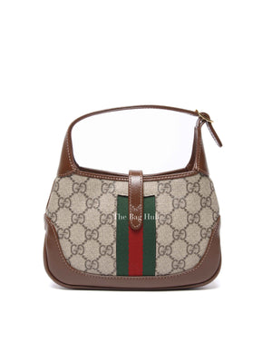 Gucci Brown GG Supreme Canvas Jackie 1961 Mini Bag