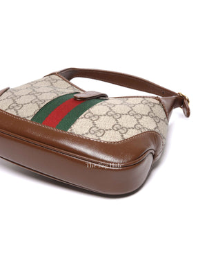 Gucci Brown GG Supreme Canvas Jackie 1961 Mini Bag