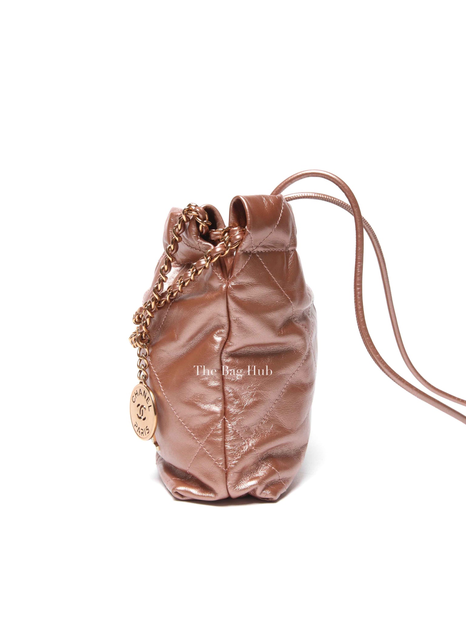 Chanel Metallic Copper Calfskin Quilted Mini C22 Bag