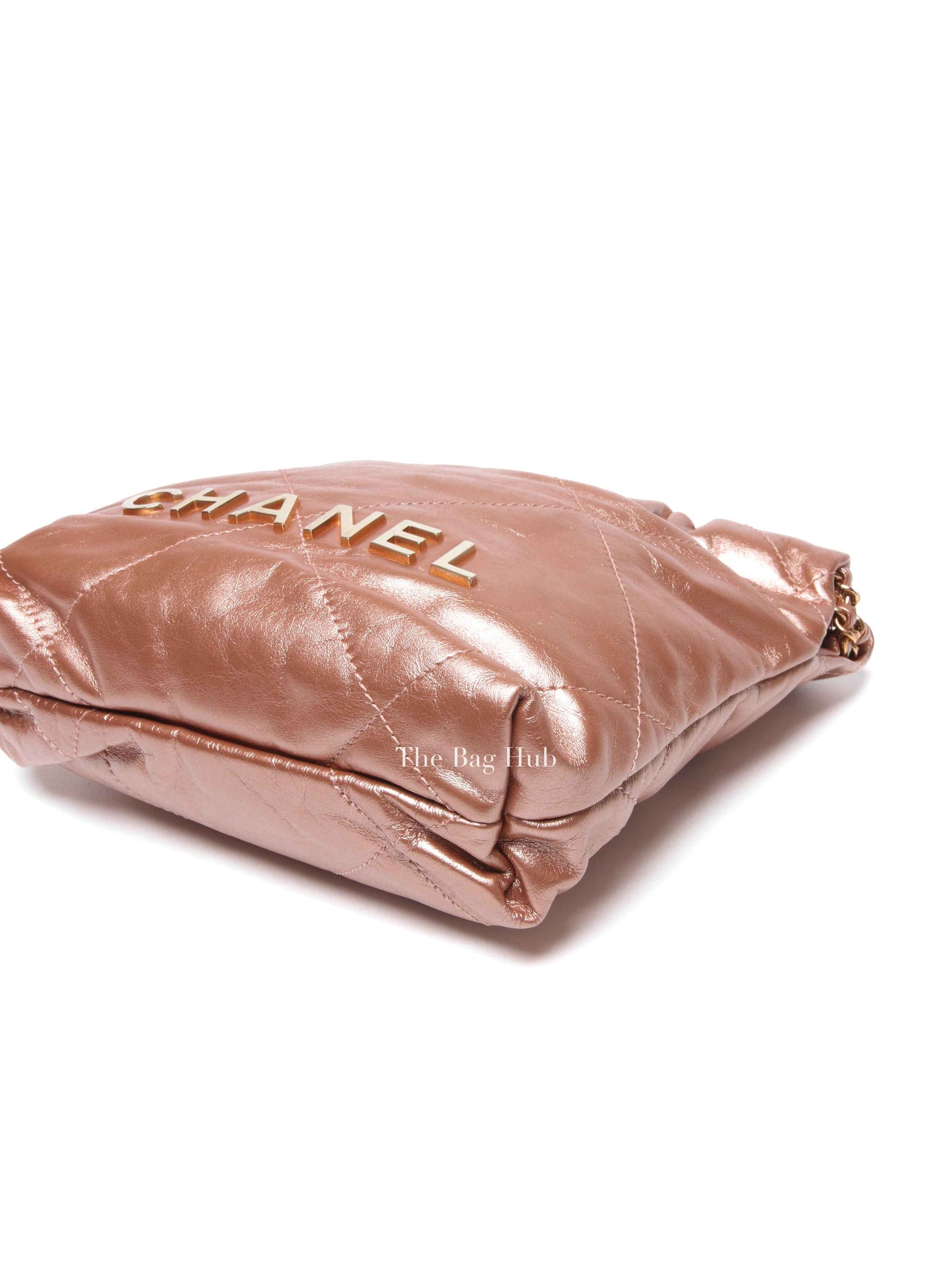 Chanel Metallic Copper Calfskin Quilted Mini C22 Bag
