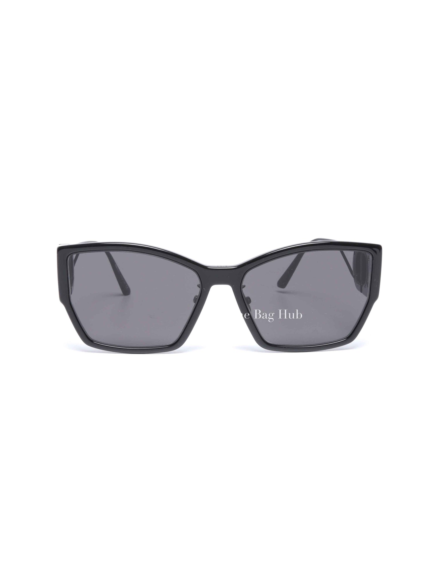 Dior Black Plastic Rectangular 30 Montaigne 1 S2U Sunglasses