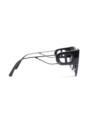 Dior Black Plastic Rectangular 30 Montaigne 1 S2U Sunglasses