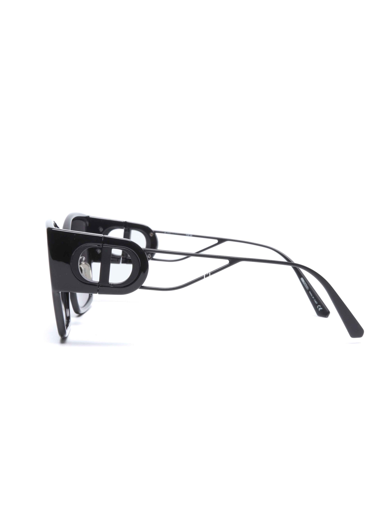 Dior Black Plastic Rectangular 30 Montaigne 1 S2U Sunglasses