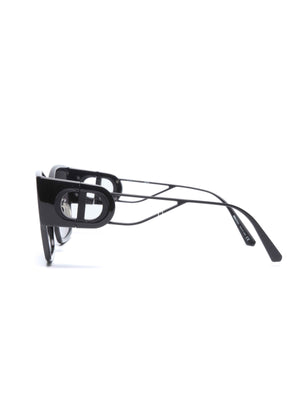 Dior Black Plastic Rectangular 30 Montaigne 1 S2U Sunglasses
