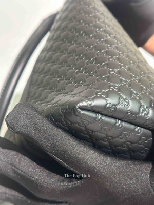 Gucci Black Microguccisima Leather Joy Medium Tote Bag