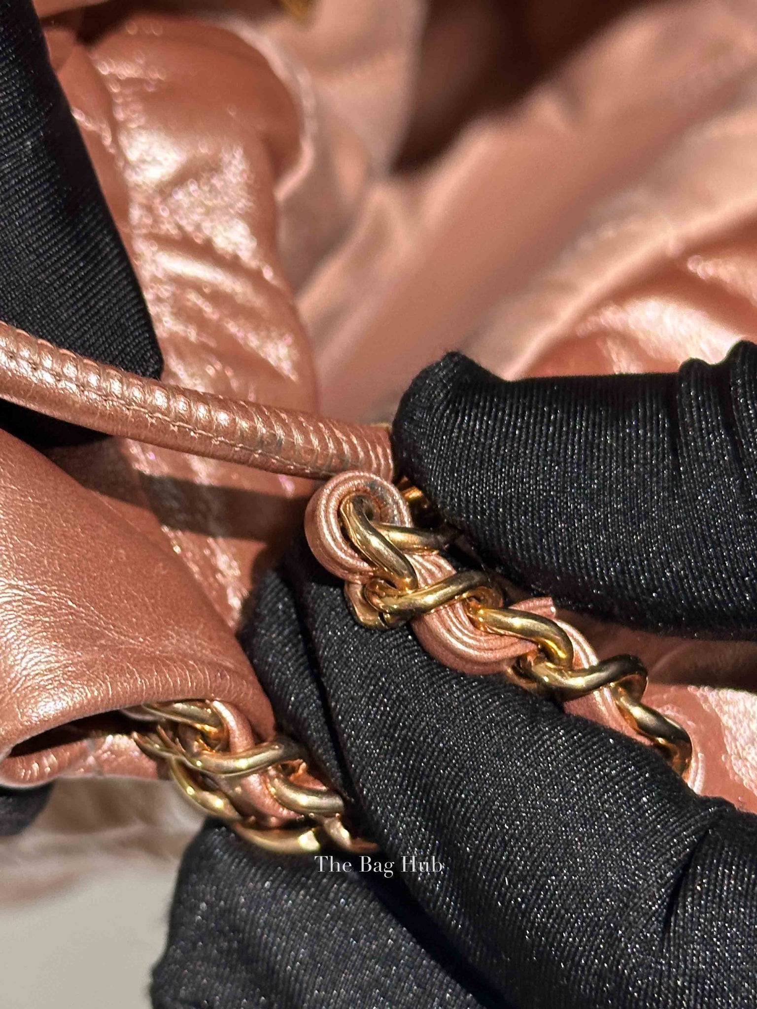 Chanel Metallic Copper Calfskin Quilted Mini C22 Bag