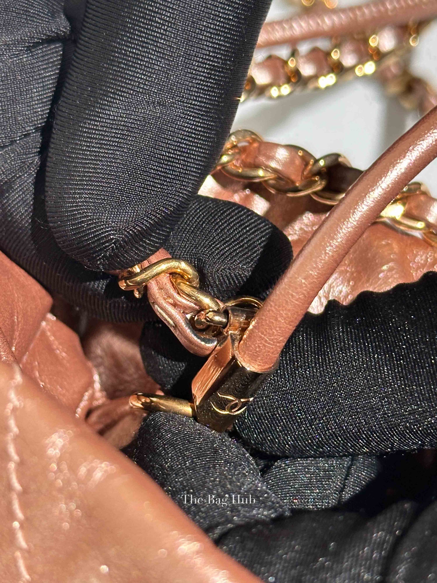 Chanel Metallic Copper Calfskin Quilted Mini C22 Bag