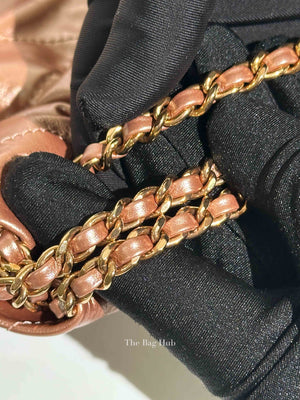 Chanel Metallic Copper Calfskin Quilted Mini C22 Bag