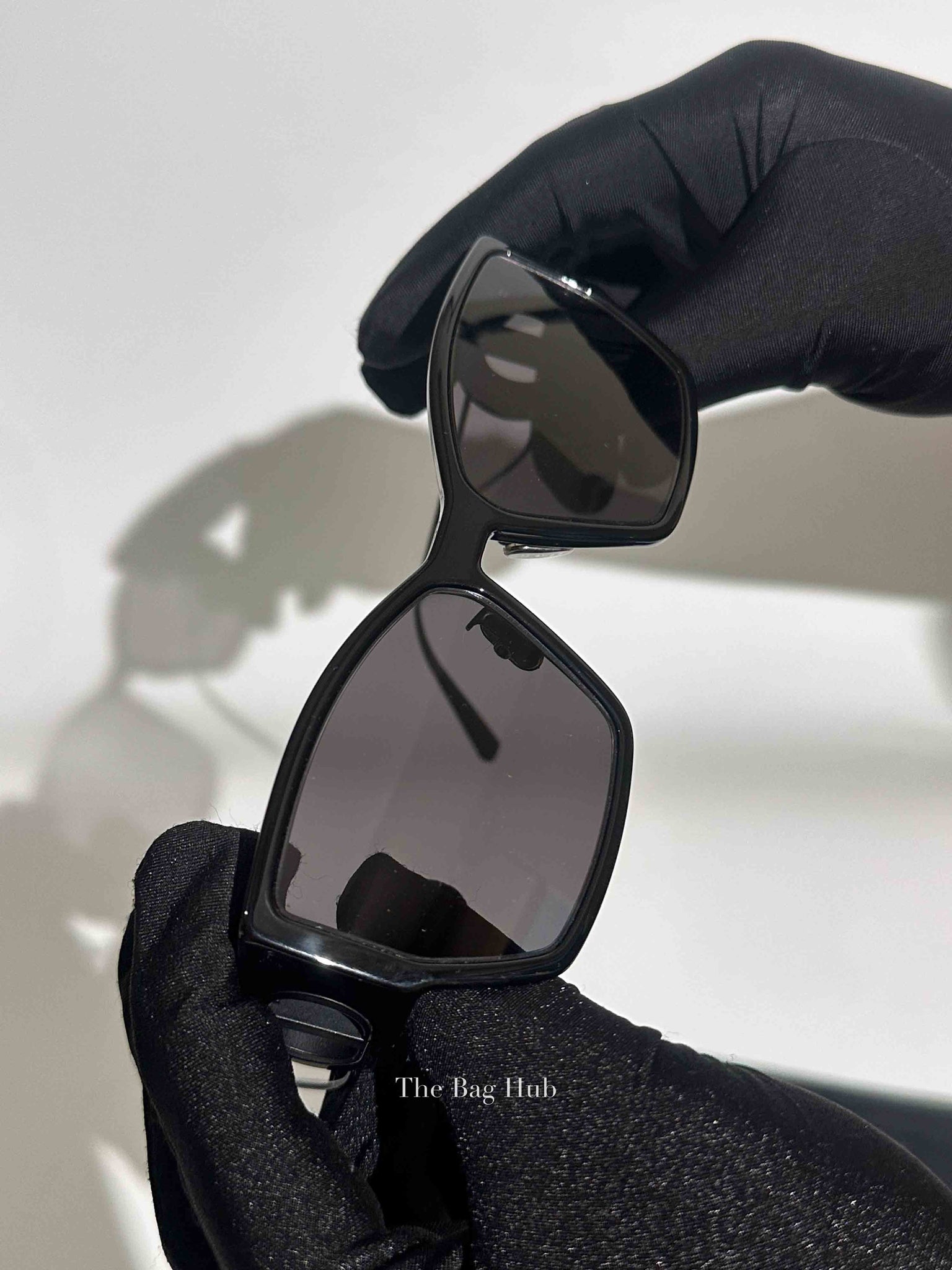 Dior Black Plastic Rectangular 30 Montaigne 1 S2U Sunglasses