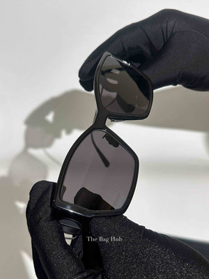 Dior Black Plastic Rectangular 30 Montaigne 1 S2U Sunglasses