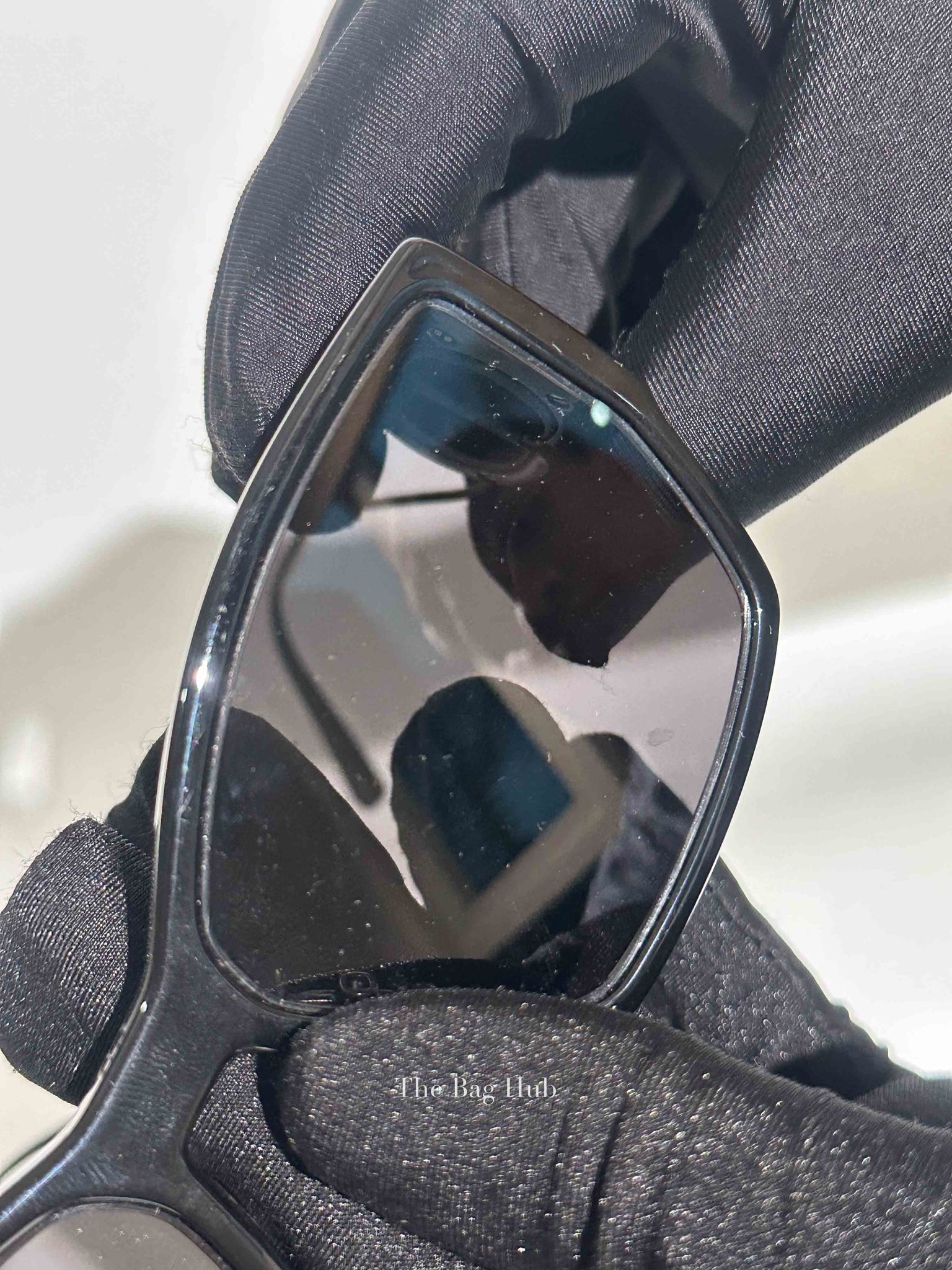 Dior Black Plastic Rectangular 30 Montaigne 1 S2U Sunglasses