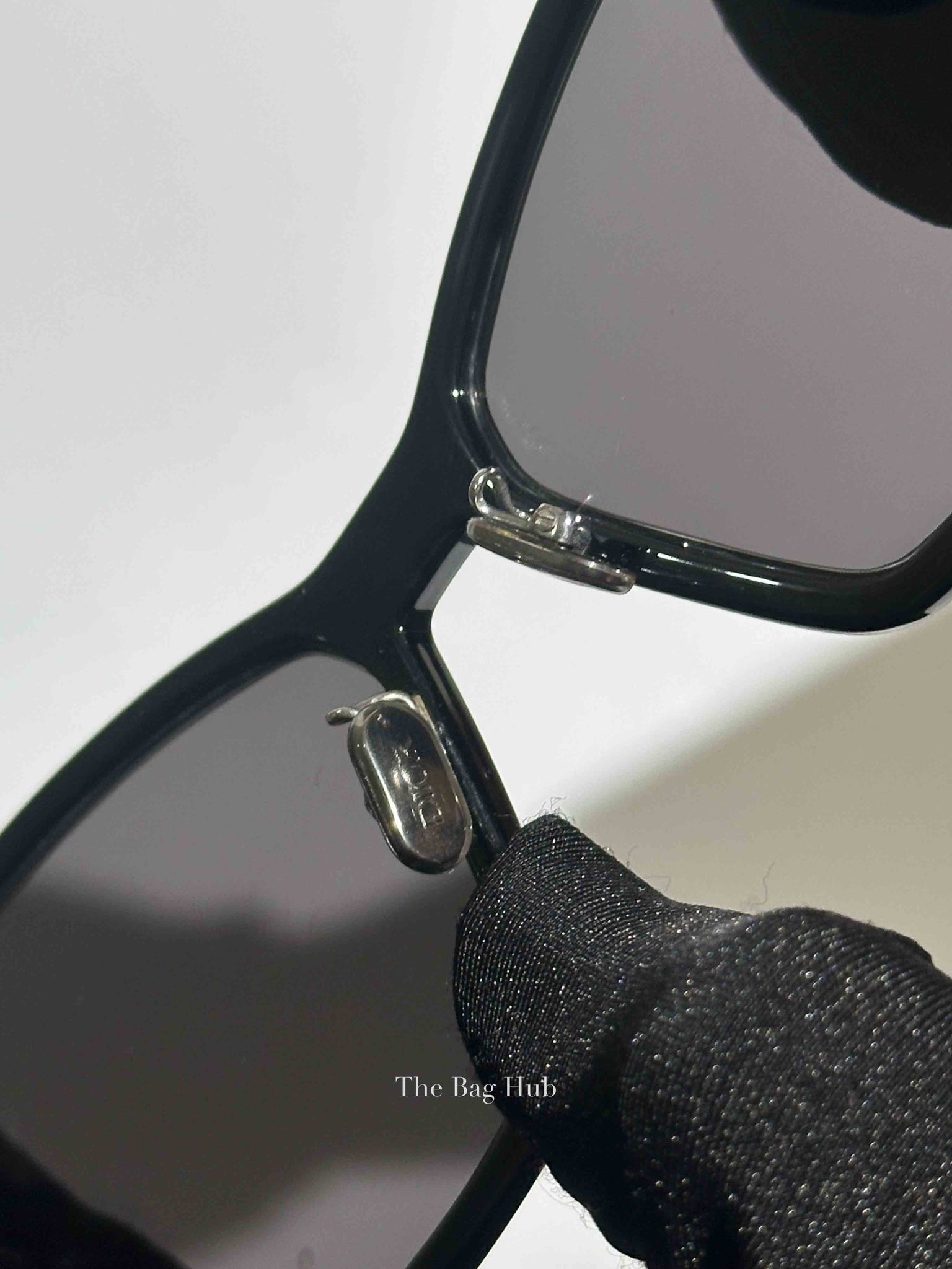 Dior Black Plastic Rectangular 30 Montaigne 1 S2U Sunglasses