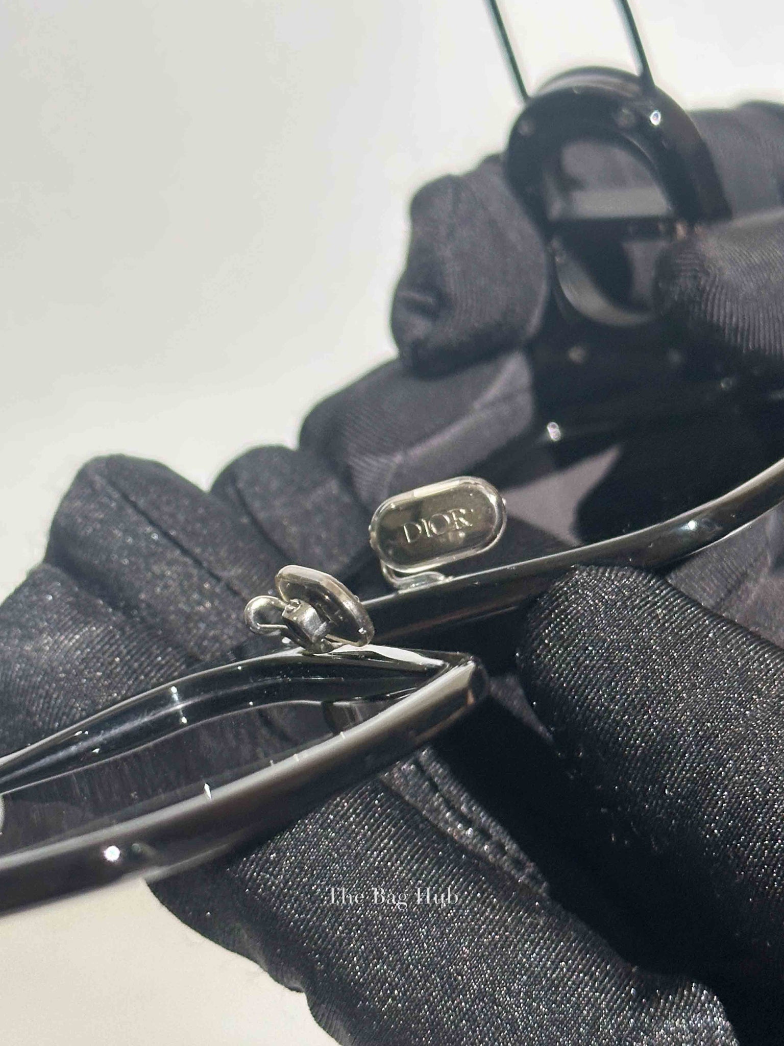 Dior Black Plastic Rectangular 30 Montaigne 1 S2U Sunglasses