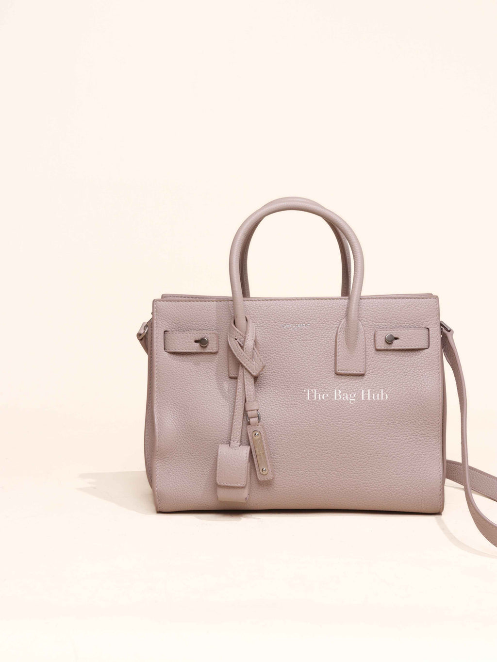 Saint Laurent Powder Pink Grained Calfskin Baby Sac De Jour Hand Bag