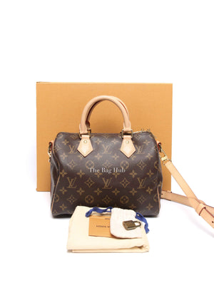 Louis Vuitton Brown Monogram Canvas Speedy Bandouliere 25 Bag