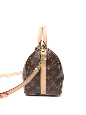Louis Vuitton Brown Monogram Canvas Speedy Bandouliere 25 Bag