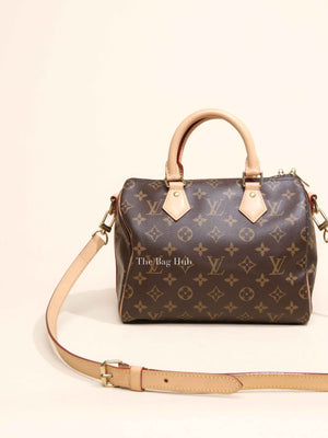 Louis Vuitton Brown Monogram Canvas Speedy Bandouliere 25 Bag