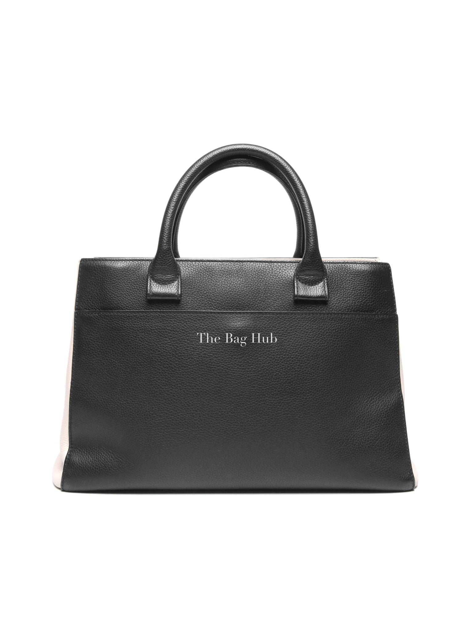 Chanel Black/Beige Grained Calfskin Small Neo Executive Shopper Tote Bag GHW