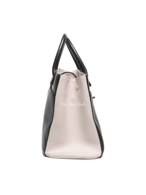 Chanel Black/Beige Grained Calfskin Small Neo Executive Shopper Tote Bag GHW