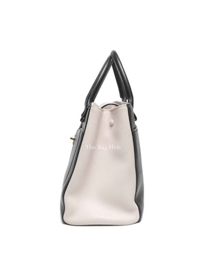 Chanel Black/Beige Grained Calfskin Small Neo Executive Shopper Tote Bag GHW