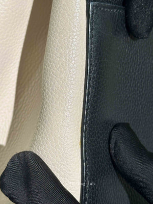Chanel Black/Beige Grained Calfskin Small Neo Executive Shopper Tote Bag GHW