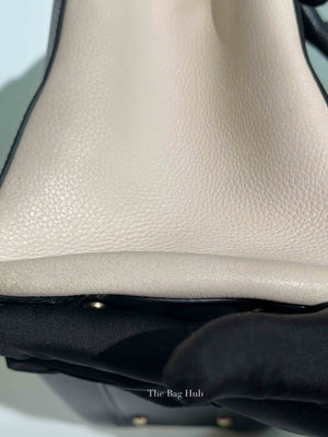 Chanel Black/Beige Grained Calfskin Small Neo Executive Shopper Tote Bag GHW