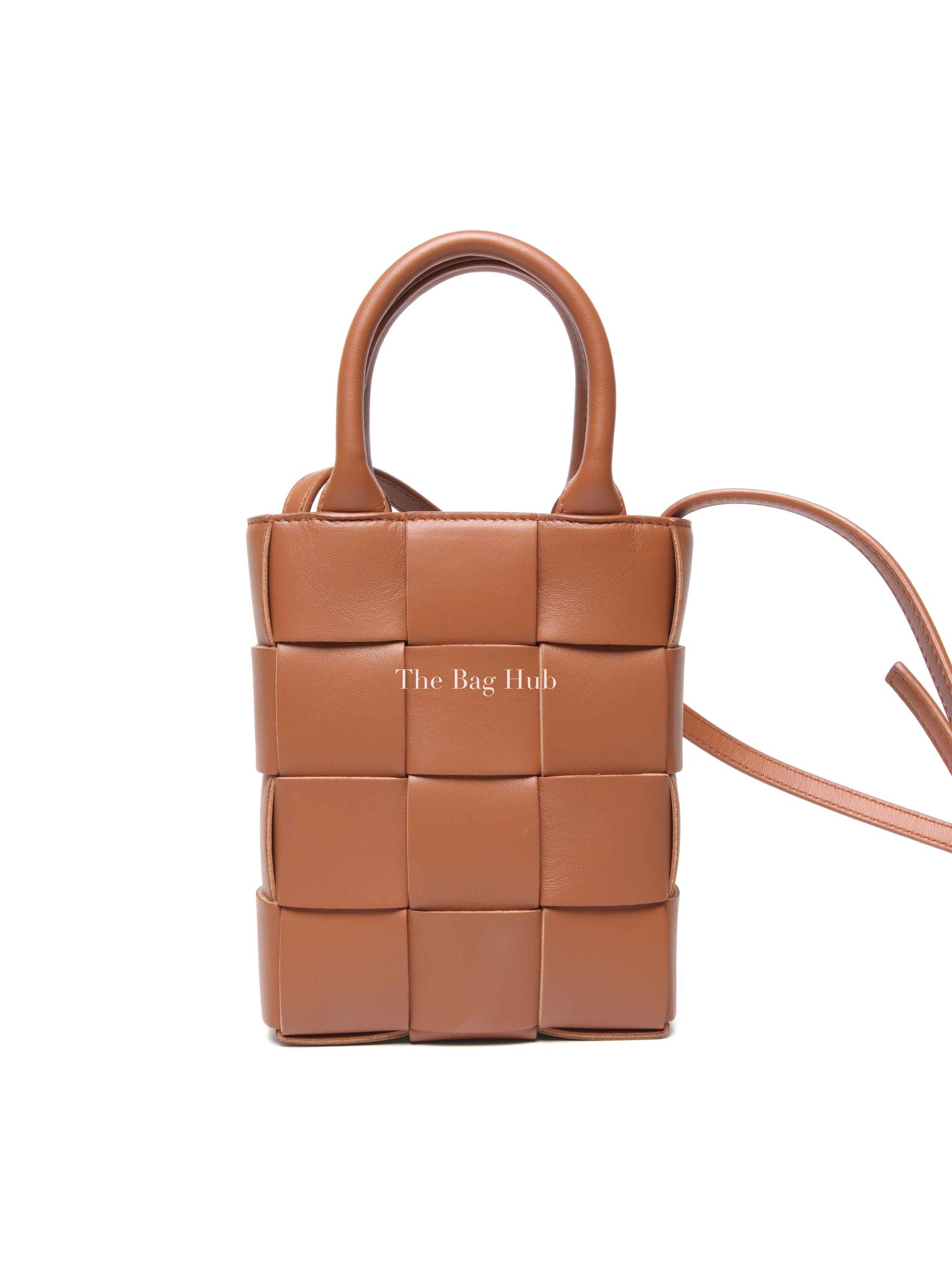 Bottega Veneta Brown Intrecciato Leather Mini Cassette Tote Bag