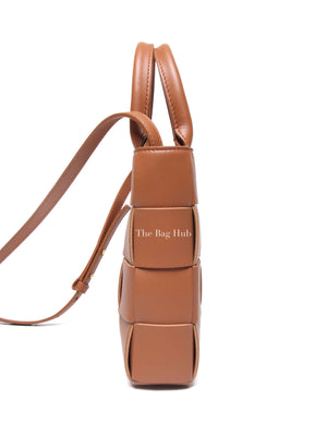 Bottega Veneta Brown Intrecciato Leather Mini Cassette Tote Bag