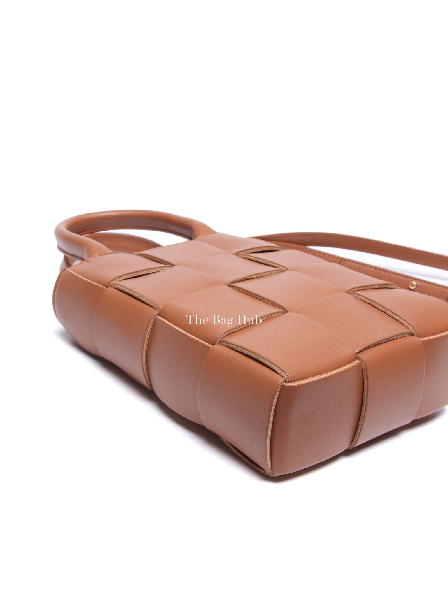 Bottega Veneta Brown Intrecciato Leather Mini Cassette Tote Bag