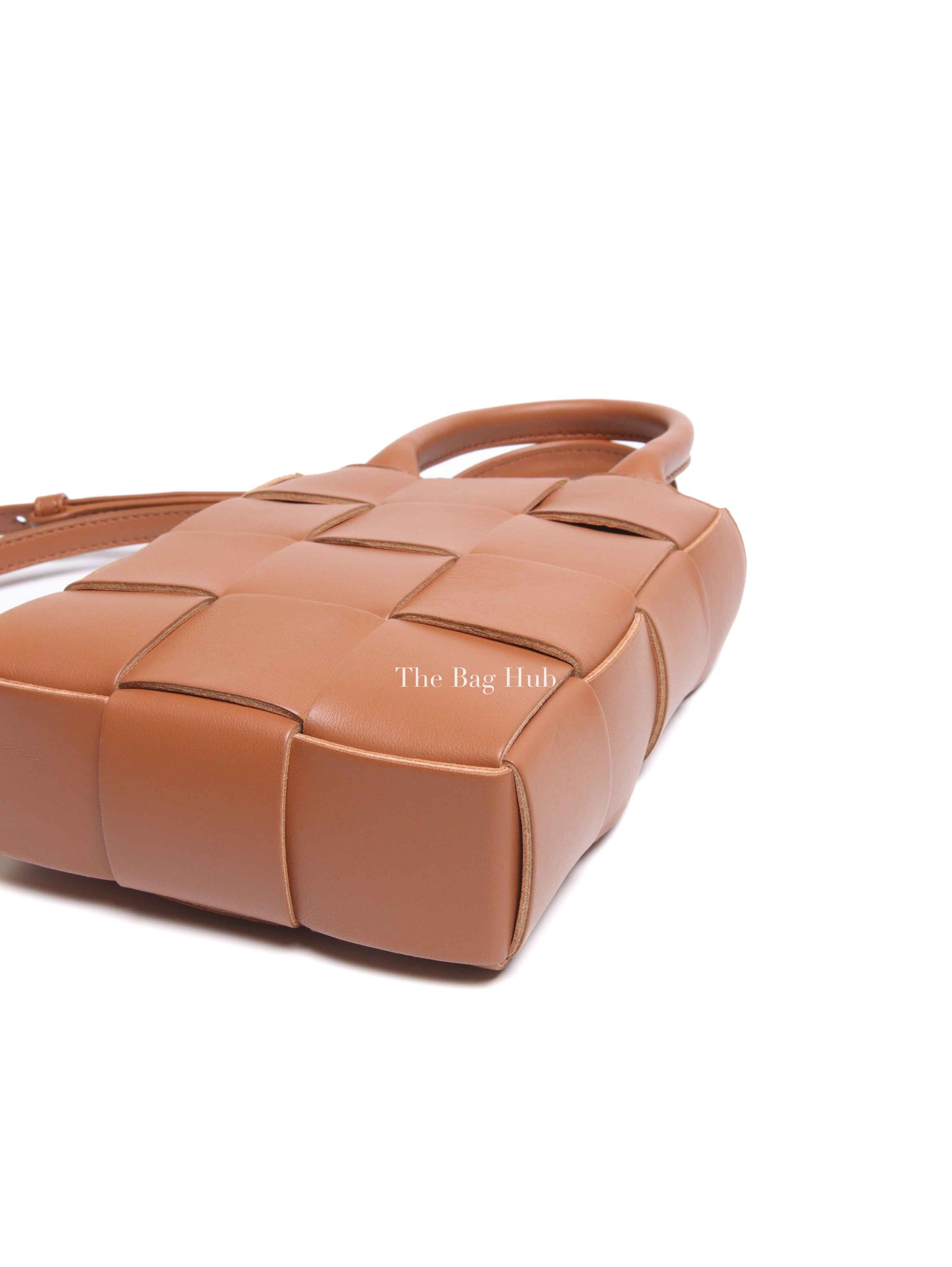 Bottega Veneta Brown Intrecciato Leather Mini Cassette Tote Bag