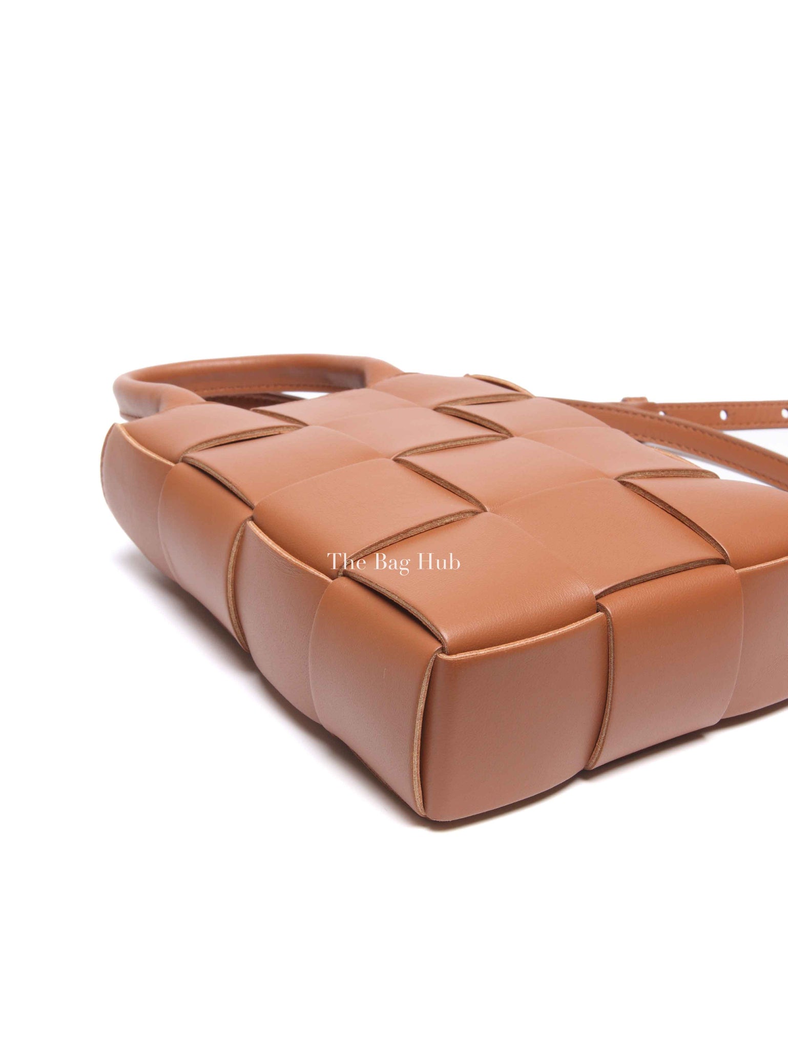 Bottega Veneta Brown Intrecciato Leather Mini Cassette Tote Bag