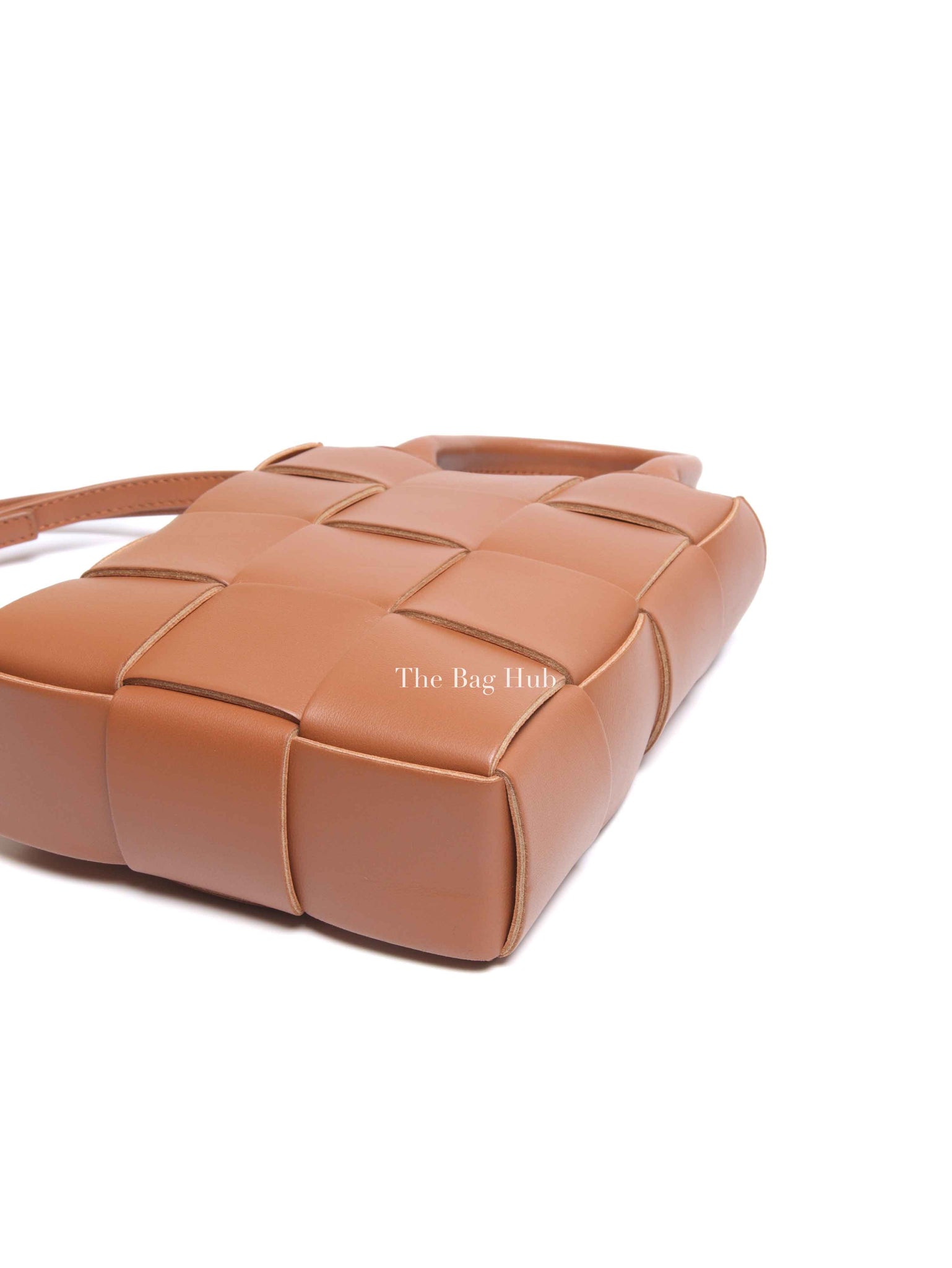 Bottega Veneta Brown Intrecciato Leather Mini Cassette Tote Bag