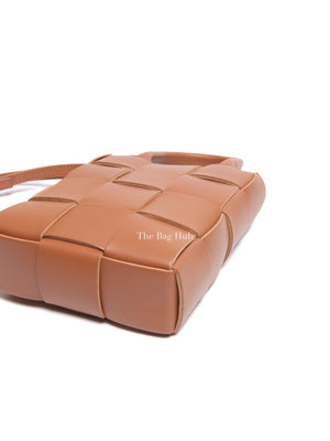Bottega Veneta Brown Intrecciato Leather Mini Cassette Tote Bag