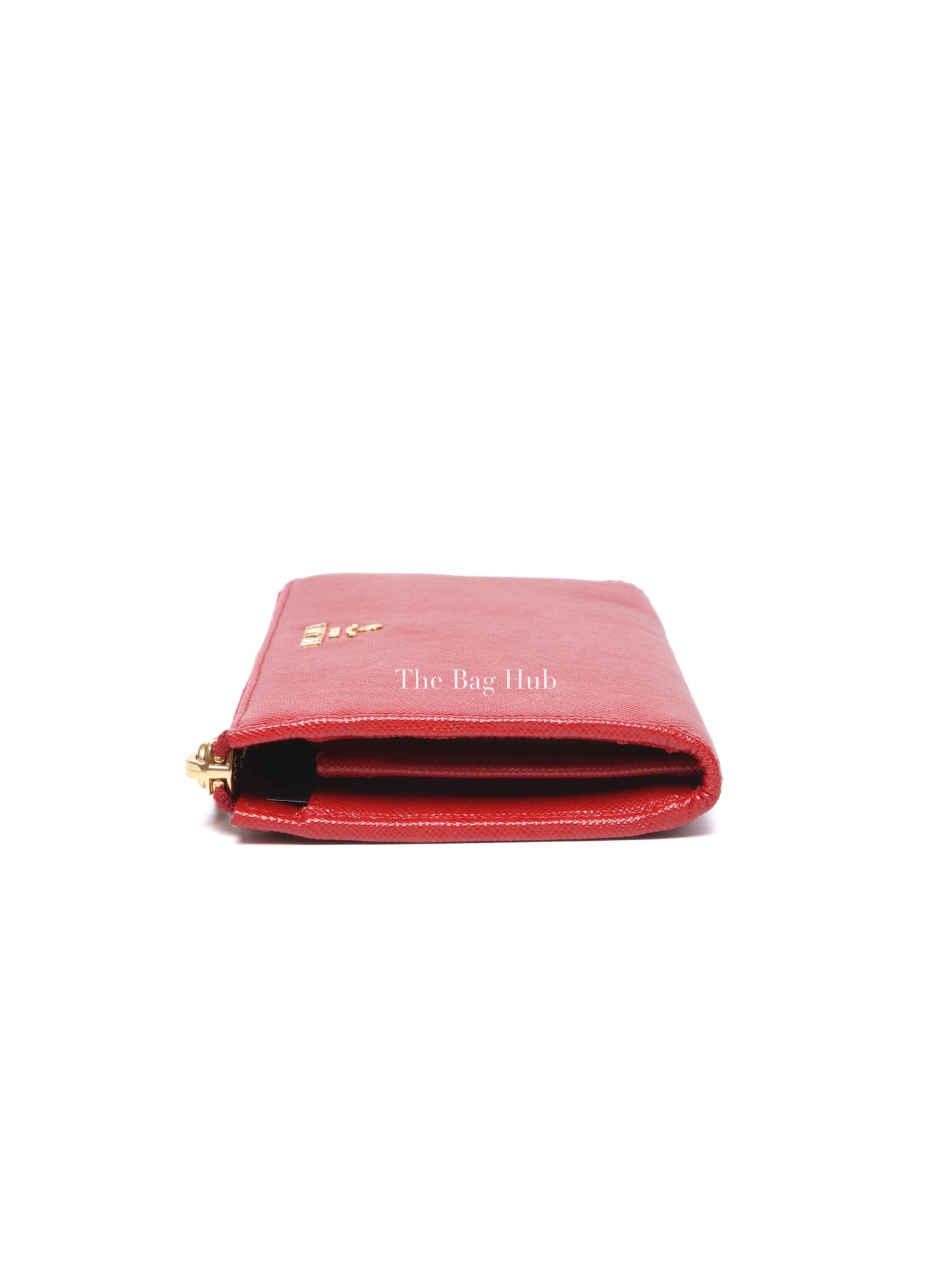 Prada Fuoco Saffiano Leather Long Wallet 1M1183