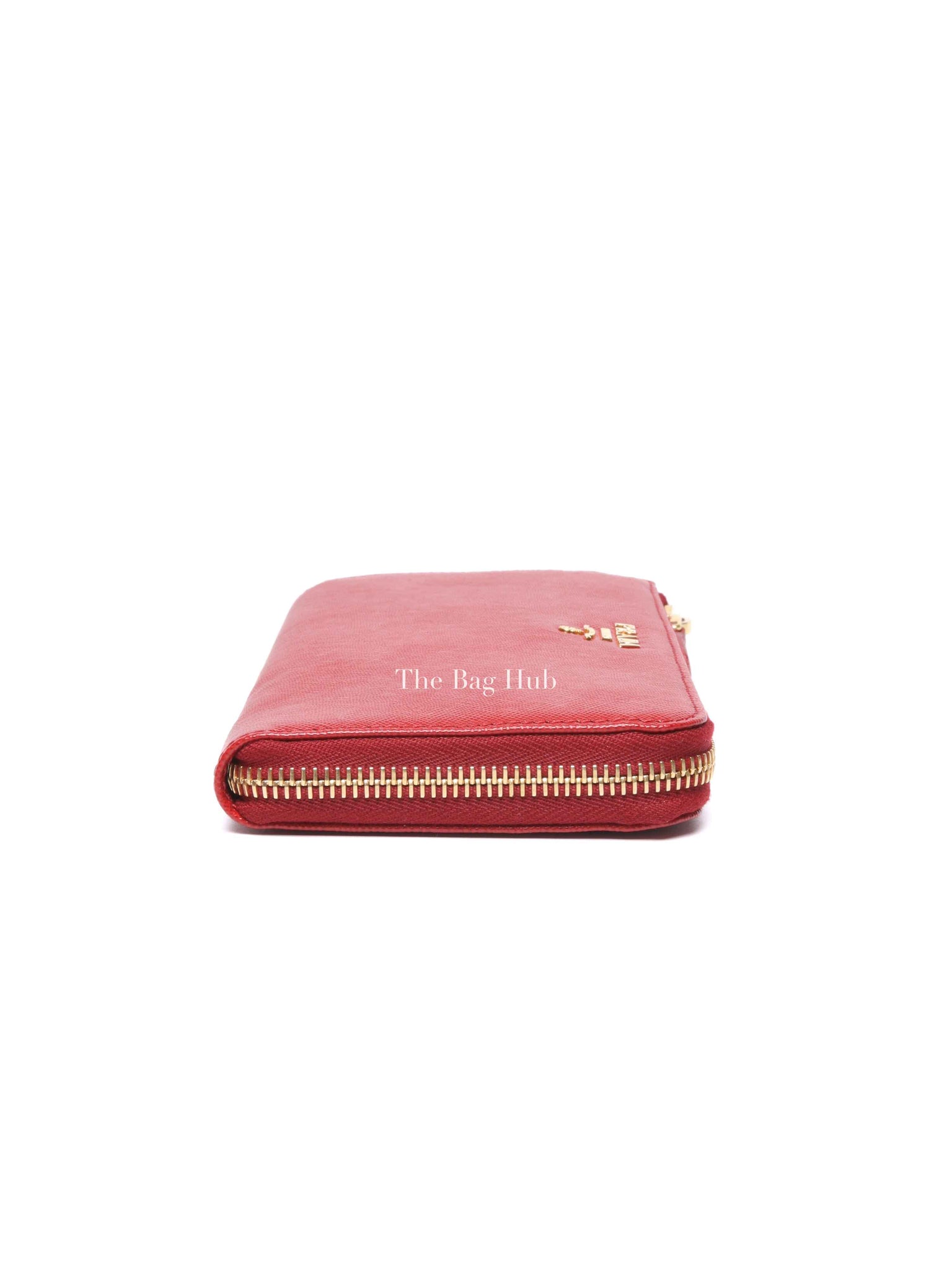 Prada Fuoco Saffiano Leather Long Wallet 1M1183