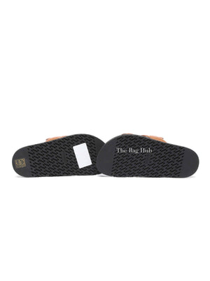 Hermes Gold Leather Extra Sandals Size 34.5