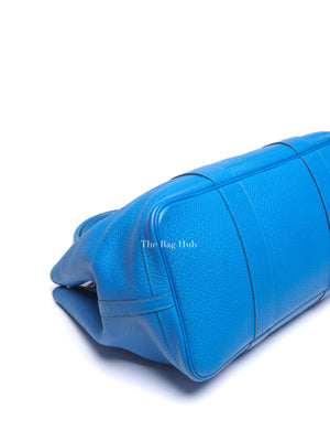 Hermes Bleu Zanzibar Negonda Leather Garden Party 36 Bag