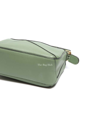 Loewe Green Leather Puzzle Nano Bag