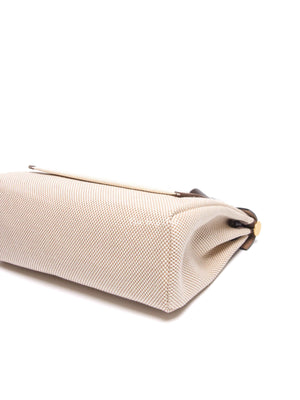 Hermes Ebene/Ecru/Beige Vache Hunter Criss Viking Herbag Zip Retourne 31 Bag