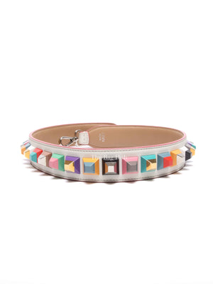 Fendi Multicolor Leather Studded Strap You Shoulder Bag Strap