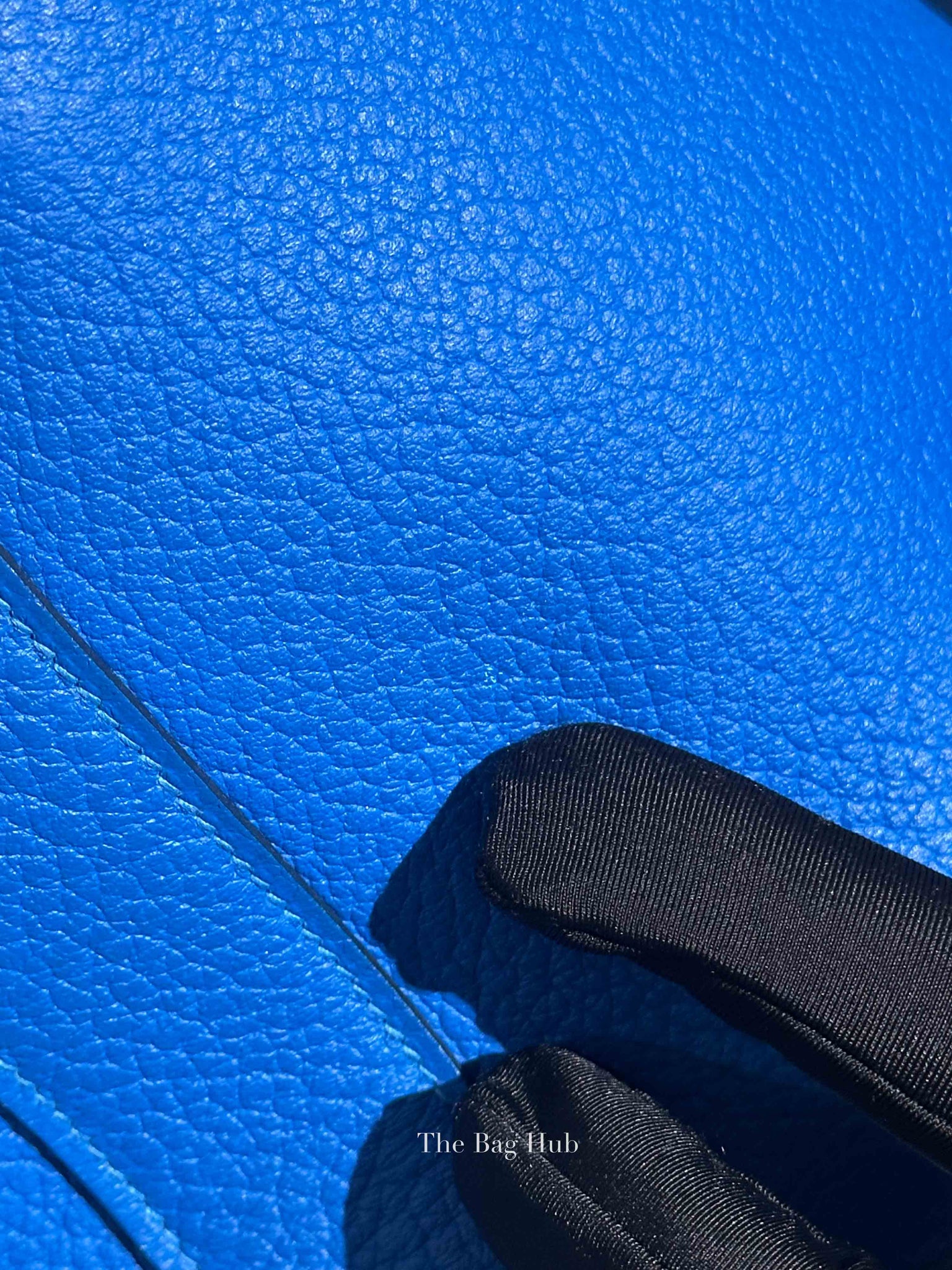 Hermes Bleu Zanzibar Negonda Leather Garden Party 36 Bag