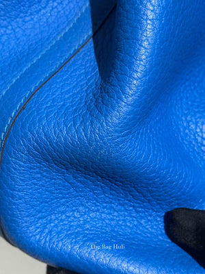 Hermes Bleu Zanzibar Negonda Leather Garden Party 36 Bag